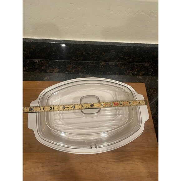 RARE Rubbermaid 4 Qt Oval Roaster Microwave Cookware - Picture 7 of 9